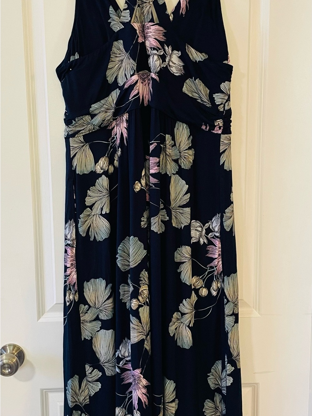 Soma Navy Floral Wrap Maxi Dress - Picture 8 of 13